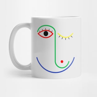 Face line art Mug